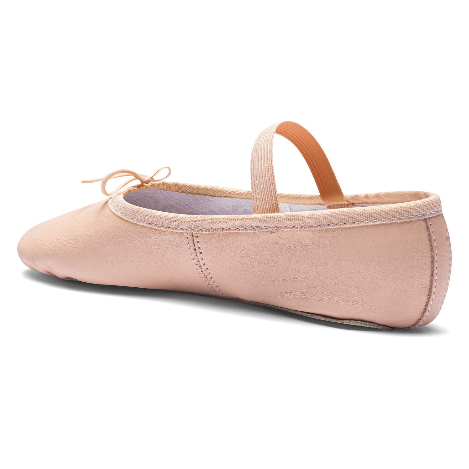 Das Rumpf 1001 Rosa Ballettschläppchen verfügt über weiches Leder und einen elastischen Riemen, ideal für Anfänger.